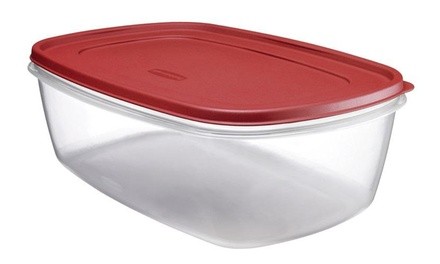 Rubbermaid 1777164 Food Storage Container, 40 Cup, Clear Base