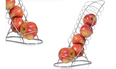 New Chromed Steel Fruit Chute Holds Your Apples and Oranges