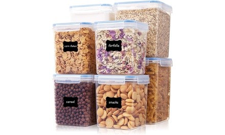 Extra Large Tall Airtight Food Storage Containers 8 Pieces