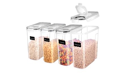 Cereal Storage Containers Set of 4