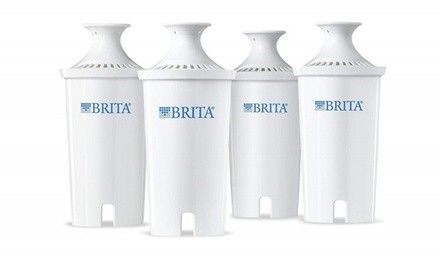  Brita Standard Pitcher Replacement Filters, 4 Count, White 