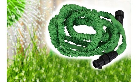 Ultra Deluxe Flexible Hose Extends up to 50 ft Full Size Garden Hose