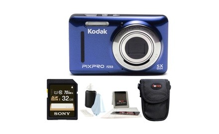 Kodak PIXPRO Friendly Zoom FZ53 (Blue) plus kit