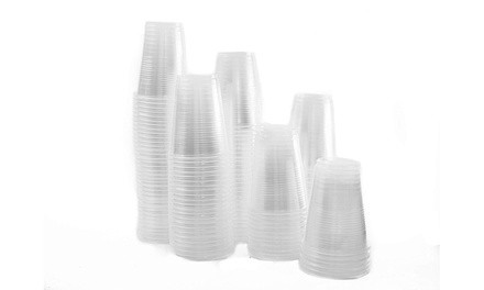 Disposable Translucent 7 Oz. Plastic Cups - 480 Count Mega Pack