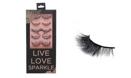 Glamorous 5 Pc False Eyelash Set for Every Occasion