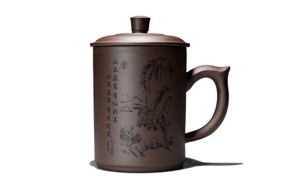 Zisha Handcraft Purple Clay Tea Cup Kung Fu Tea Cup 500ml/ 17.6oz