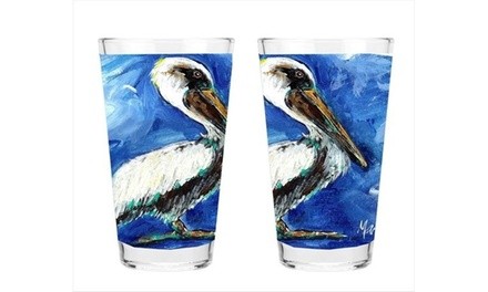 Carolines Treasures MW1178PINT Pelican 16 Oz. Mixing Glass