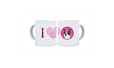 Carolines Treasures SS4792-PK-CM15 15 oz. Boston Terrier Dishwasher Safe Mug