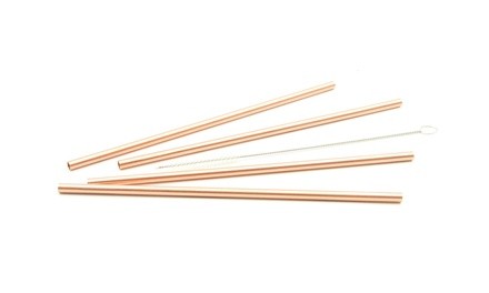 Copper Straw Cleaning Brush Included For Moscow Mule Mug 8.5 inch (Set of 4)