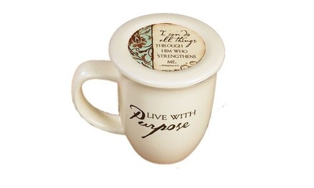 Live with Purpose' Mug & Lid