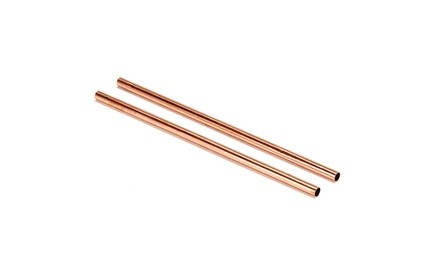 Modern Home Authentic 100% Solid Copper Moscow Mule Straws