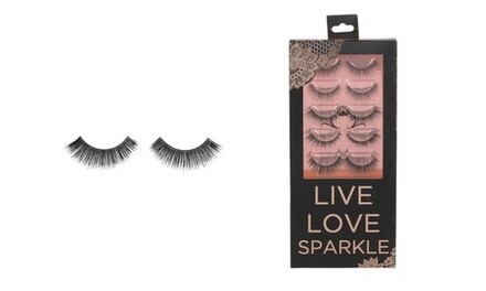 Women's Excellent Glamorous 5 Pcs False Eyelashes Set