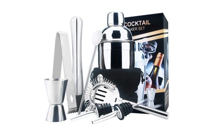 18oz Stainless Steel Cocktail Shaker Bar Set(8 Piece Set)