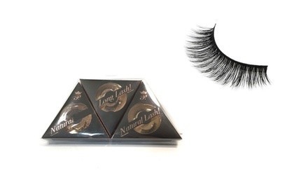 Brand New 3 Pair Of Long Lasting Beautiful False Lashes No Mess No Hassle