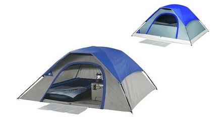 Ideal For Hunting Camping 3 Person Blue Dome Tent 4 Season