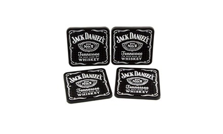 Jack Daniels Rubber Coaster Set