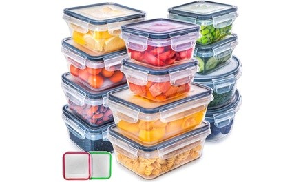 12 Pack-Food Storage Containers with Lids 