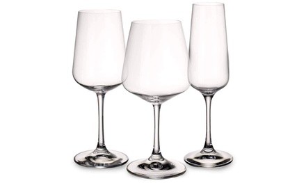  Villeroy & Boch Ovid Wine Glass Set of 12 - 4 Red, 4 White, 4 Champagne 