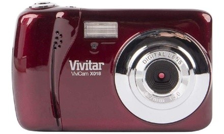 Vivitar VX018 Selfie Cam Digital Camera, Red