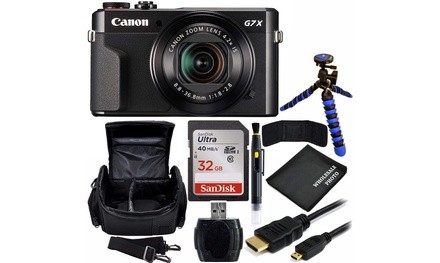 Canon PowerShot G7 X Mark II Digital Camera Bundle with Carrying Case and Access