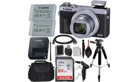 Canon PowerShot G7 X Mark III Digital Camera Silver with Advanced Accessory Bund