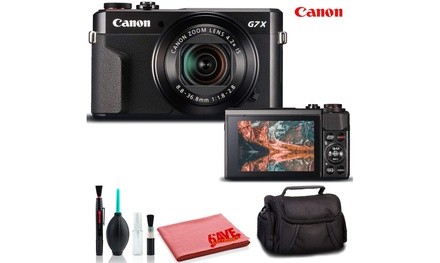 Canon PowerShot G7 X Mark II Digital Camera International Model - Deluxe Kit