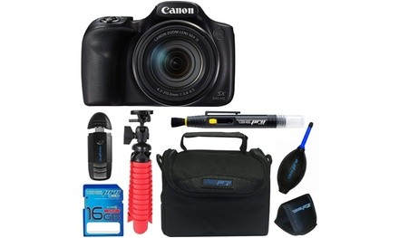 Canon PowerShot SX540 HS with Built-in Wi-Fi  50x Optical Zoom  Pixi Basic Acces