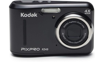 Kodak PIXPRO Friendly Zoom FZ43-BK 16MP Digital Camera with 4X Optical Zoom and 