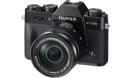 Fujifilm X-T20 Mirrorless Digital Camera w/XC16-50mmF3.5-5.6 OISII Lens-Black