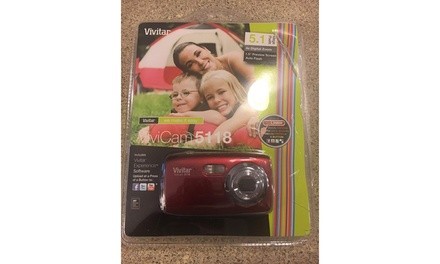 Vivitar 5118BL ViviCam 5 MP Compact System Camera with 1.5-Inch LCD Body Blue