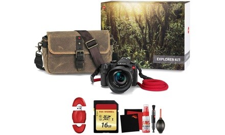 Leica V-LUX Typ 114 Digital Camera Explorer Kit with Memory Card and Cleaning 