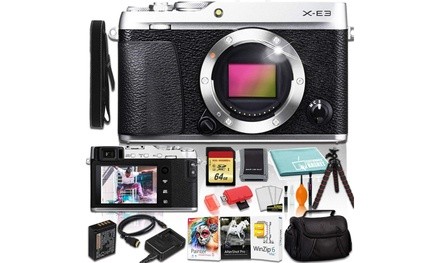 FUJIFILM X-E3 Digital Camera Silver Ultimate Kit Box Bundle