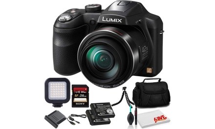 Panasonic LUMIX DMC-LZ40 Digital Camera Black DMC-LZ40K - Bundle - with 256GB Me