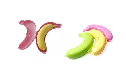 Creative Banana Case Plastic Container To Preserve Fruit