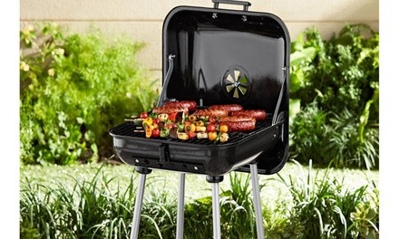 Outdoor Grill Charcoal Backyard Portable BBQ With Wheels 