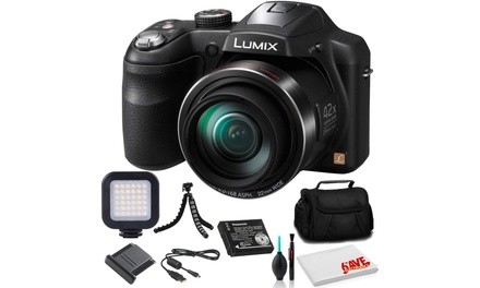 Panasonic LUMIX DMC-LZ40 Digital Camera Black DMC-LZ40K - Bundle - with LED