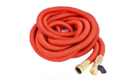 Flexible Expandable Garden Hose With Brass Connectors (25 Feet)