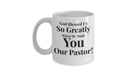 Gift Idea - For Pastor, Christian or Catholic - Appreciation -God Blessed Us So