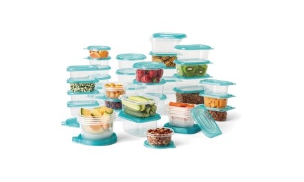 Lightweight 92 piece Food Storage Container Set