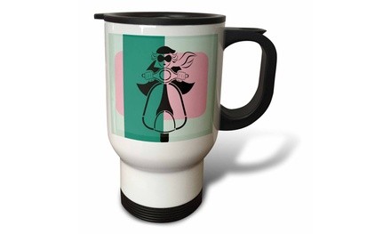  Travel Mug Mod Scooter Girl - 14oz 