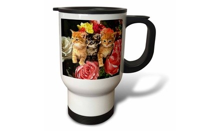  Travel Mug Cute Kittens - 14oz 