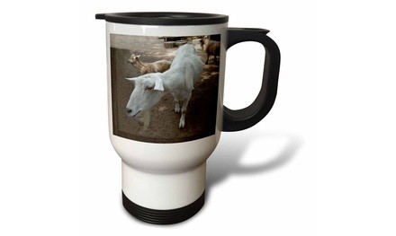  Travel Mug White Goat - 14oz 