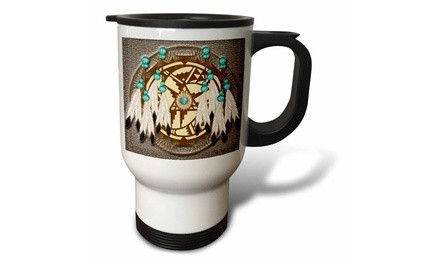  Travel Mug Designer One of A Kind Native American Art - 14oz 