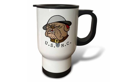  Travel Mug Devil Dog Marine - 14oz 