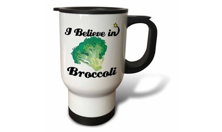  Travel Mug I Believe In Broccoli - 14oz 