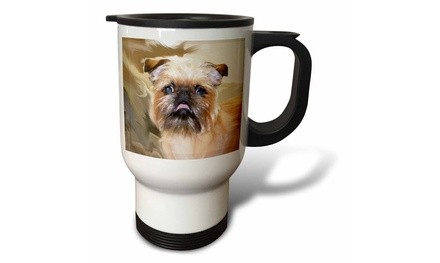  Travel Mug Brussels Griffon Portrait - 14oz 