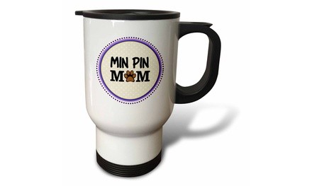  Travel Mug Min Pin Dog Mom - Miniature Pinscher - Doggie mama by breed paw-pri