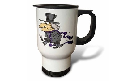  Travel Mug Grumpy Scrooge Walking - 14oz 