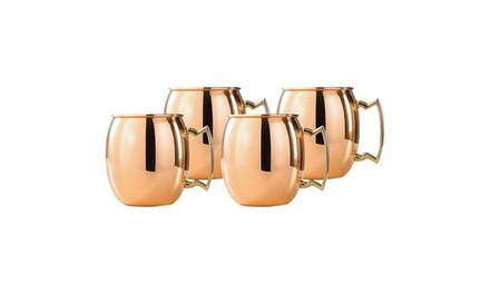 SELECT HOME 818850012315 SET 4 16 OUNCE MOSCOW MULE COPPER MUGS