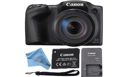 Canon Powershot SX420 is 20 MP Wi-Fi Digital Camera with 42x Zoom Black ZeeTech 